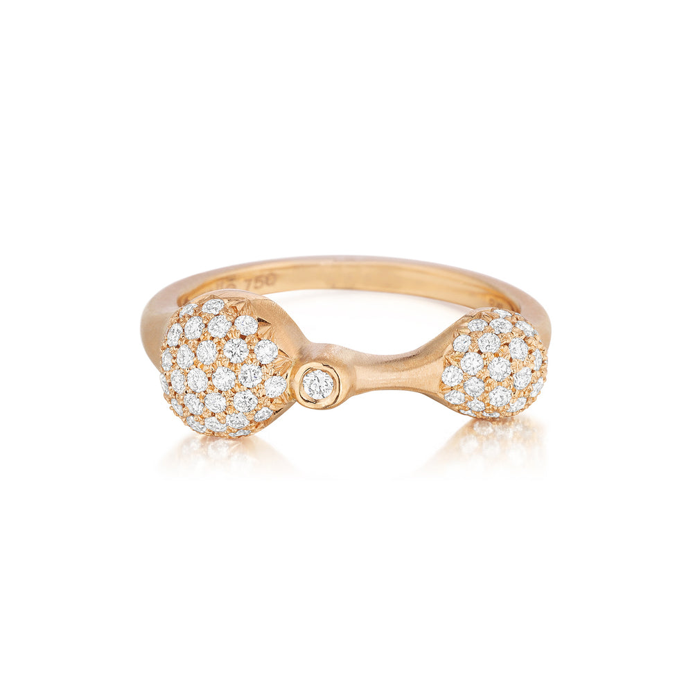 Rose Gold Diamond Sizzle Duo Stack Ring