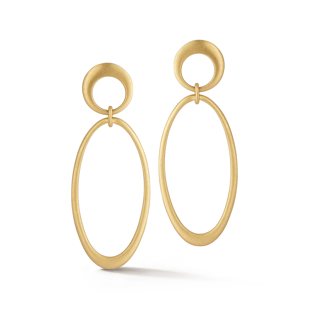Interlinks Oval Earrings | Carelle