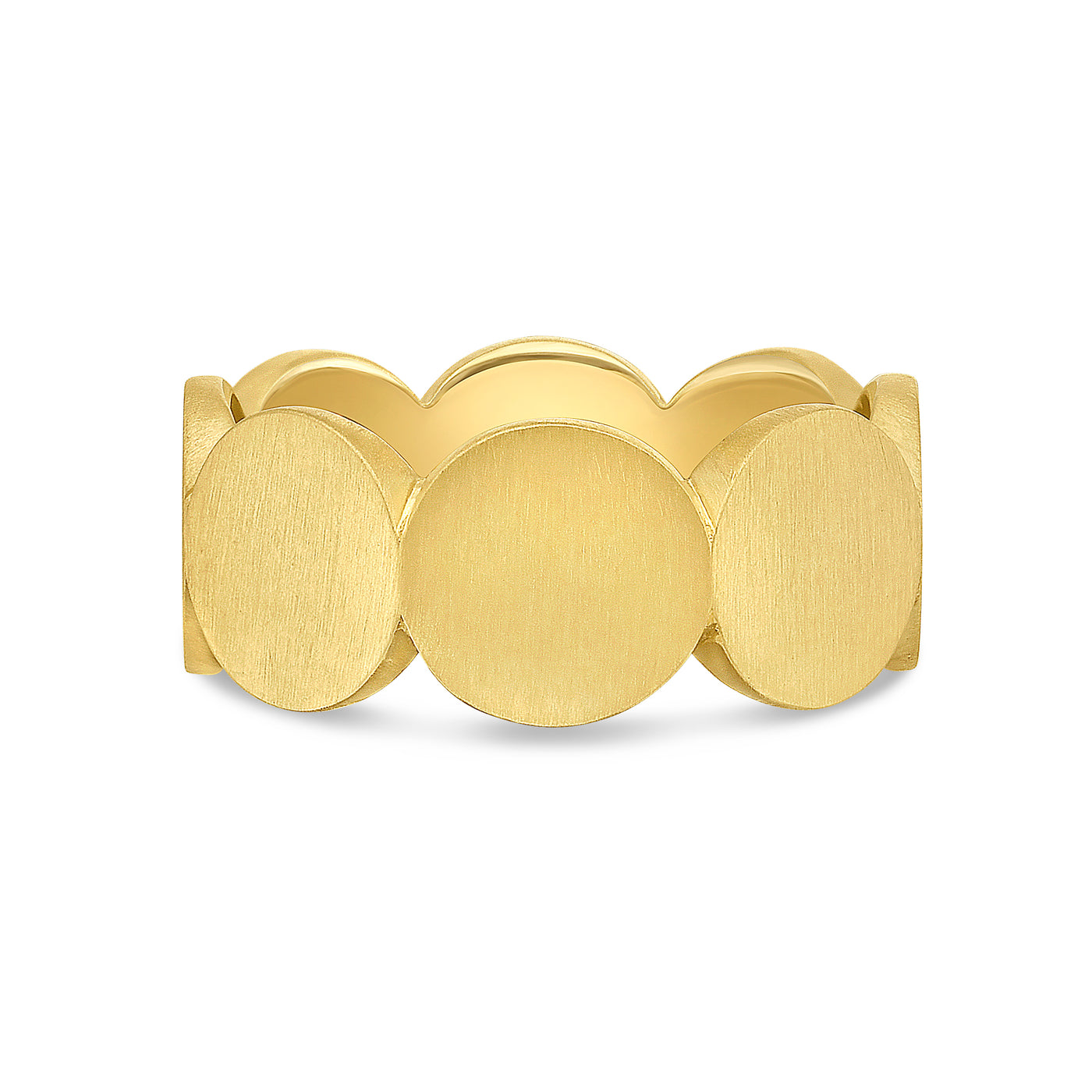 Disco Dots Large Gold Ring