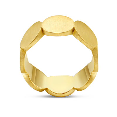 Disco Dots Large Gold Ring