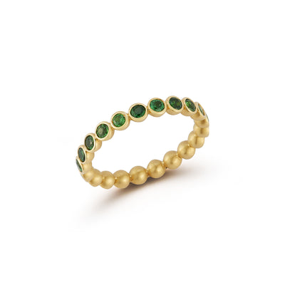 Whirl Small Tsavorite Eternity Band