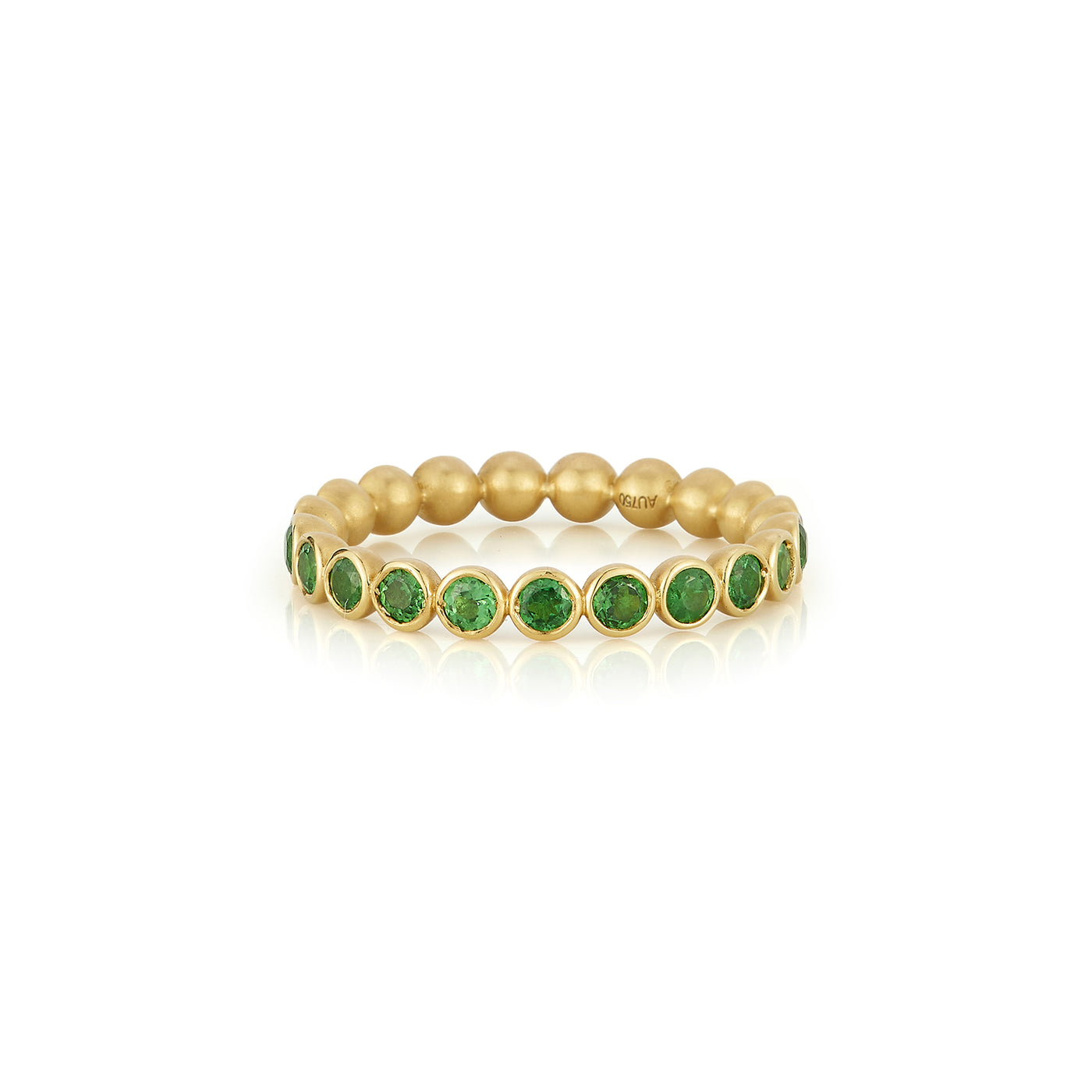 Whirl Small Tsavorite Eternity Band