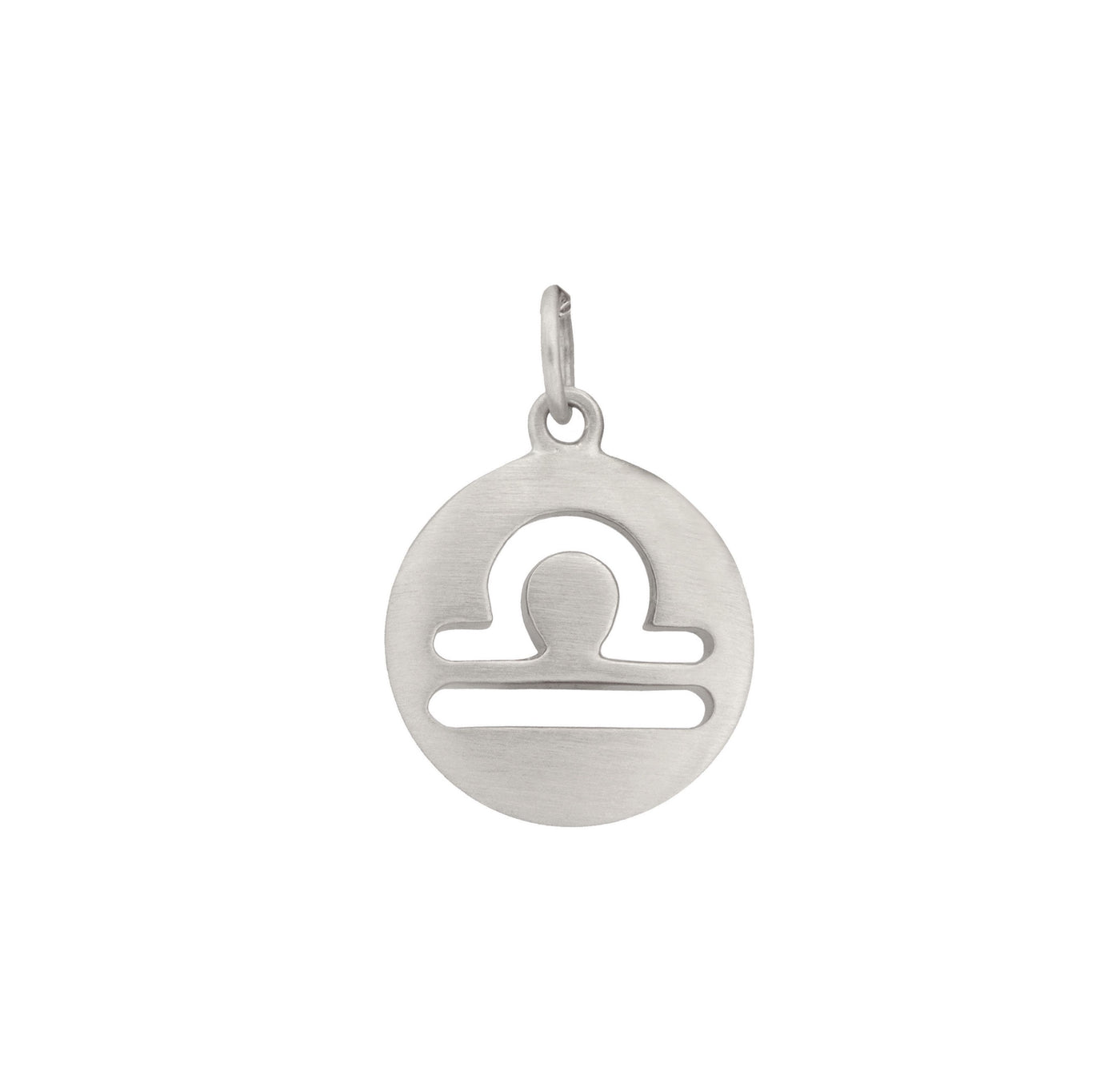 Carelle Libra Zodiac Charm Necklace in Sterling Silver