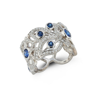 Florette Blue Sapphire Band