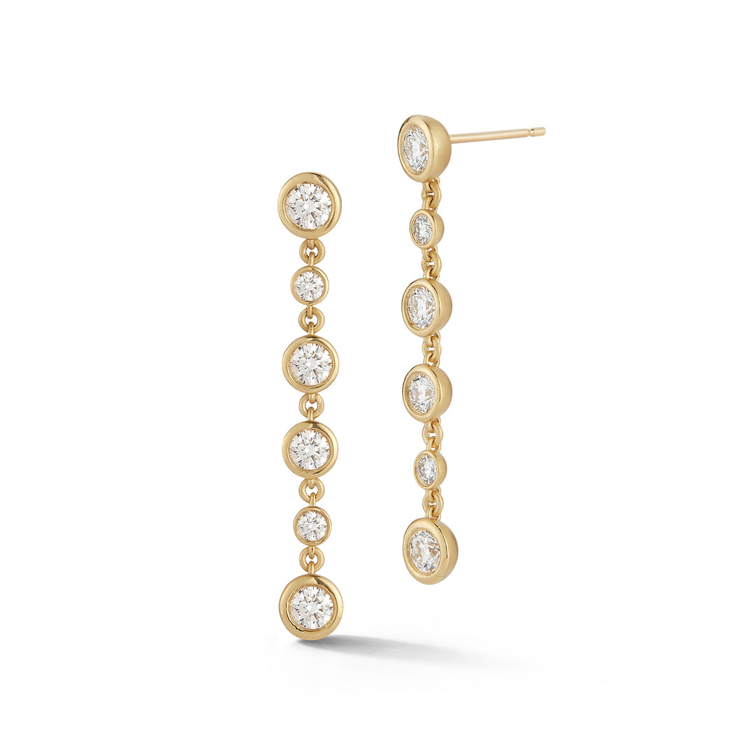 Whirl Cascading Diamond Earrings Carelle