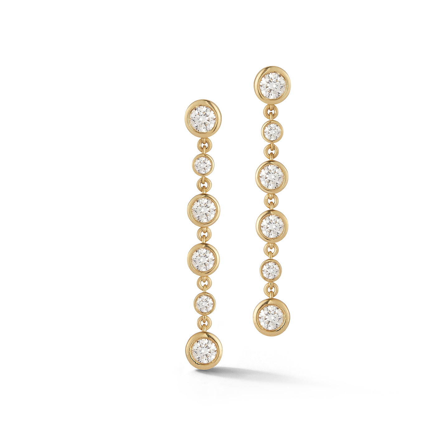 Whirl Cascading Diamond Earrings