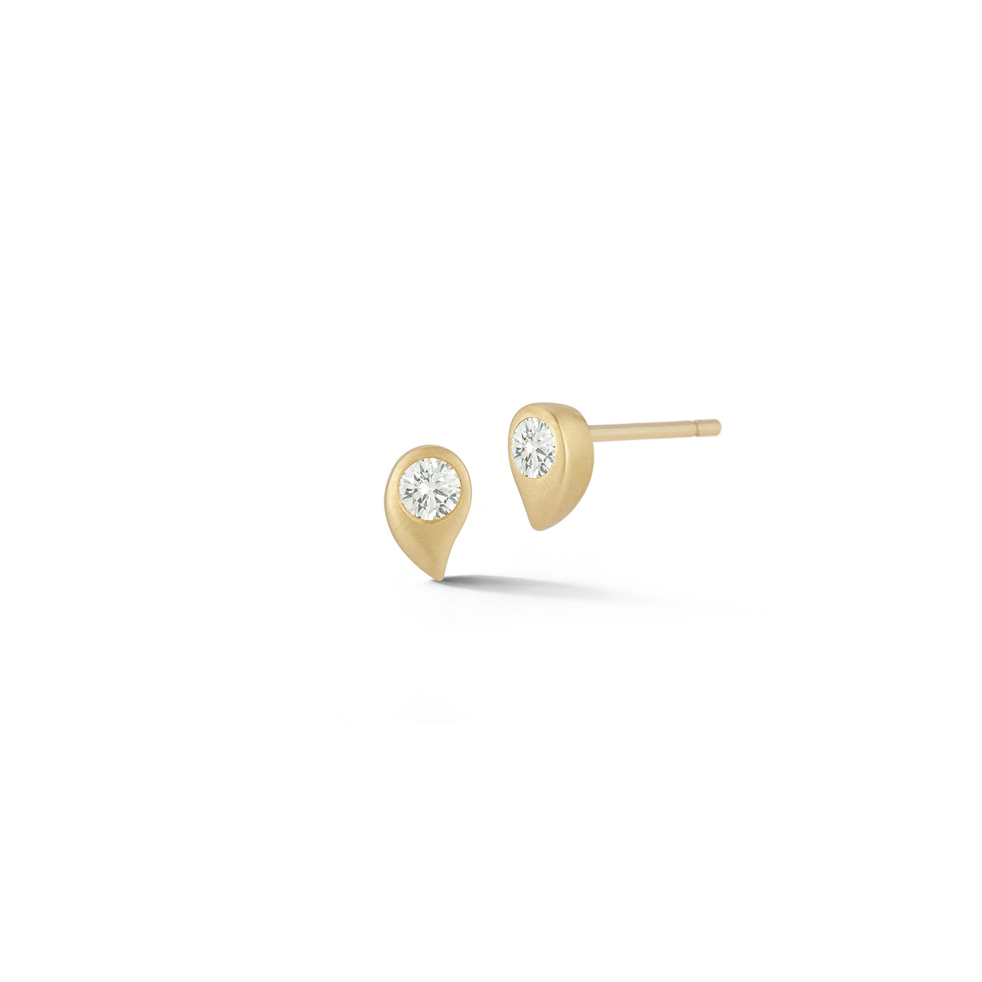 Brushstroke Drop Diamond Single Earring