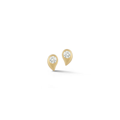 Brushstroke Drop Diamond Single Earring