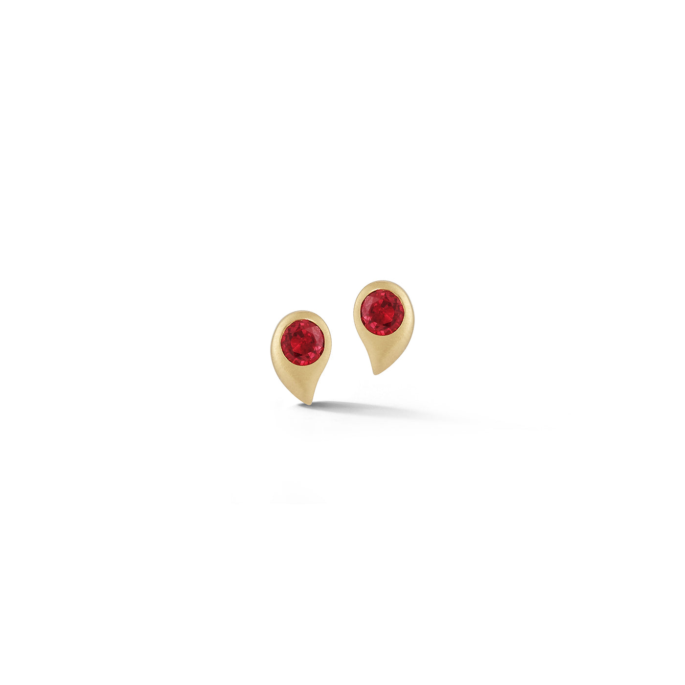 Brushstroke Drop Ruby Single Earring