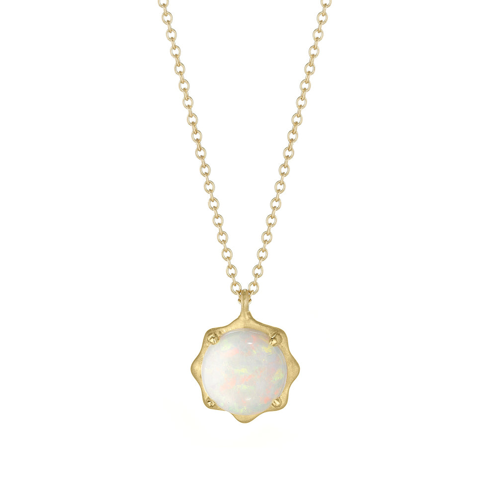Opal October Birthstone Pendant