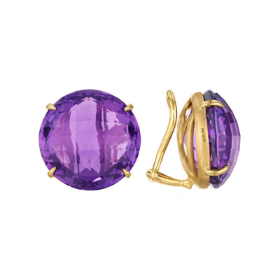 Amethyst Signature Clip Earrings