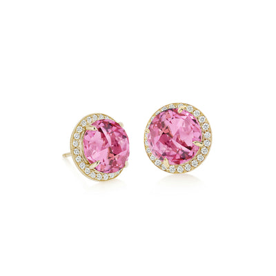 Carey Pink Tourmaline Earrings