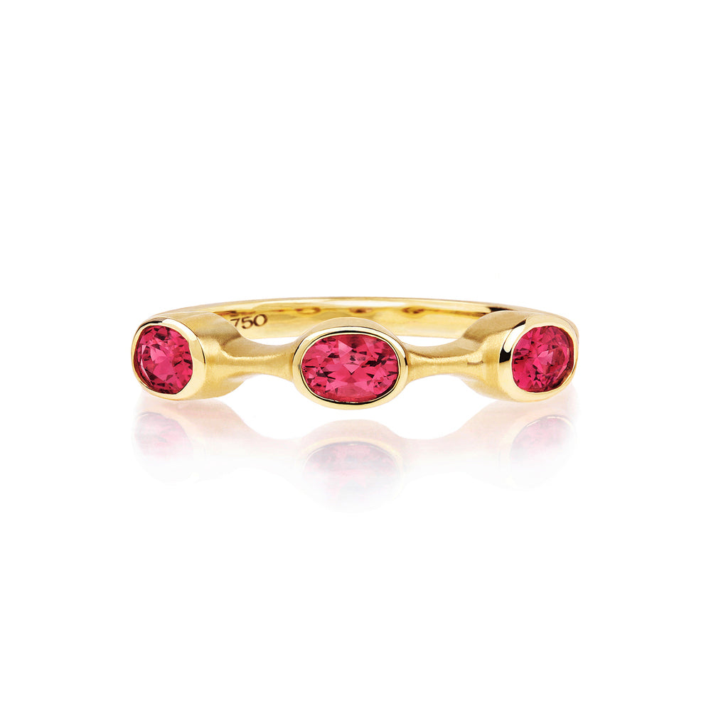 Spinel Oval Stack Ring