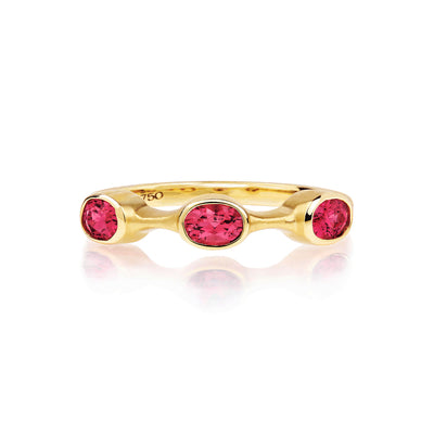 Spinel Oval Stack Ring
