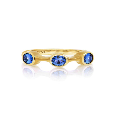 Tanzanite Oval Stack Ring