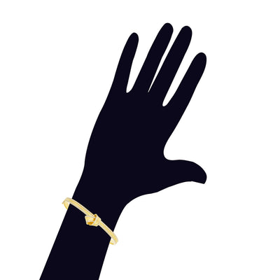 Knot Diamond Trim Bangle