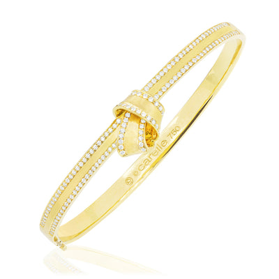 Knot Diamond Trim Bangle