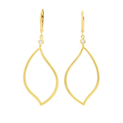 Athena Drop Leaf Earrings