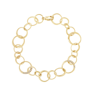 Interlinks Pave Diamond Bracelet