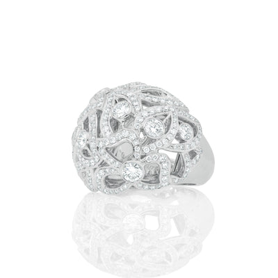 Florette Pave Diamond Bombay Ring