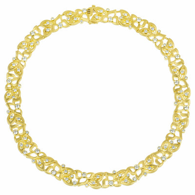 Florette Diamond Wreath Necklace