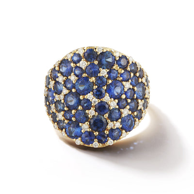 Sapphire Tear Drop Bespoke Ring