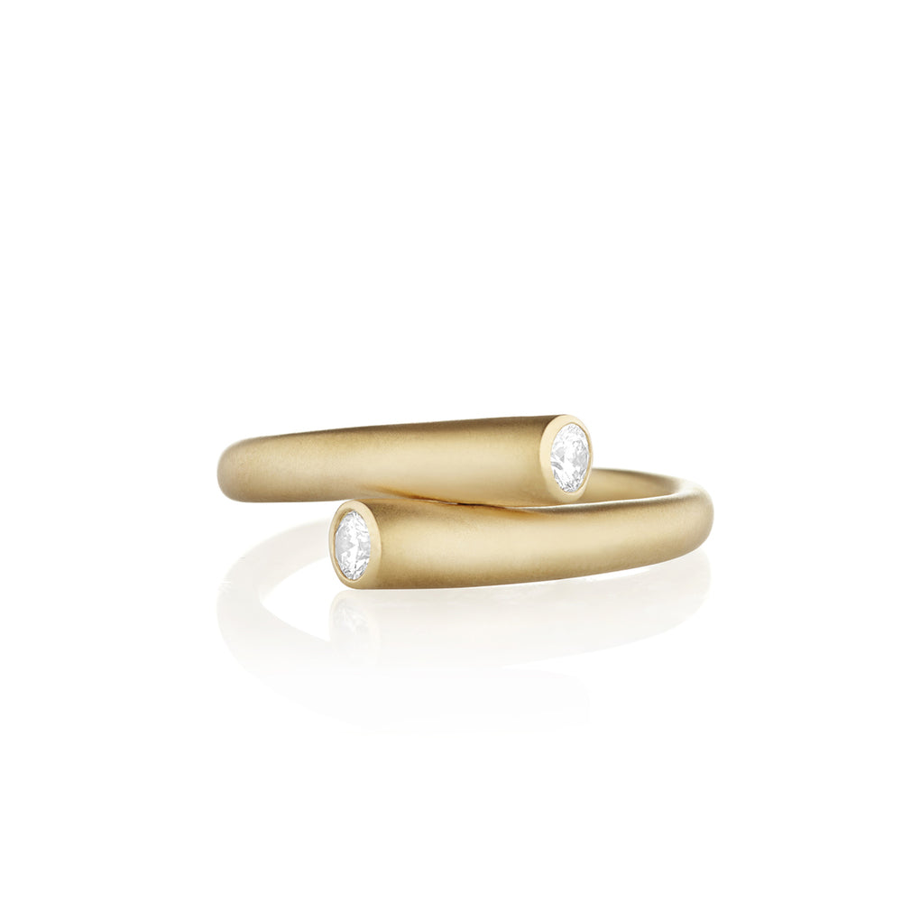 Whirl Single Diamond Ring