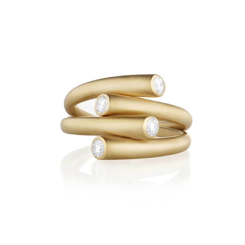 Whirl Duo Diamond Ring 