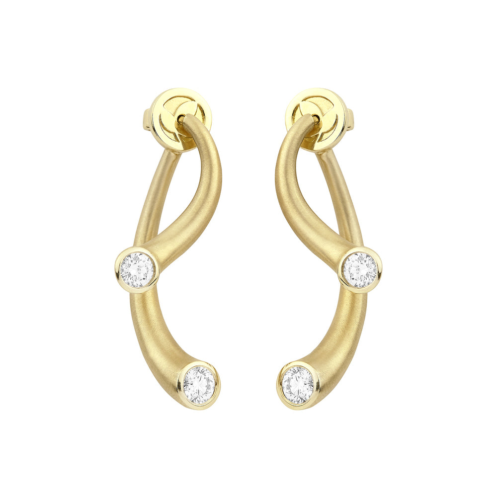 Whirl Diamond Earrings