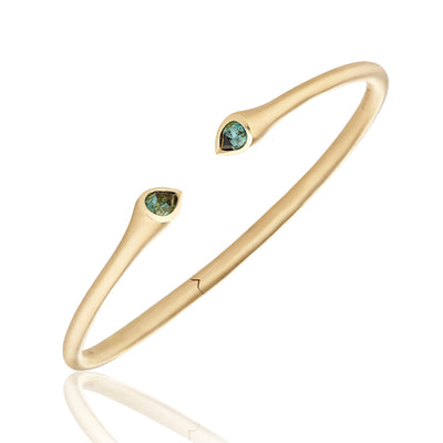 Whirl Green Tourmaline Bangle