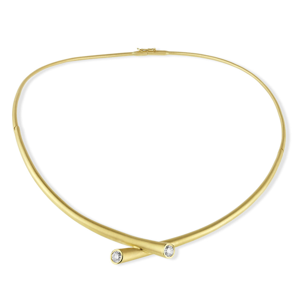 Whirl Diamond Collar Necklace