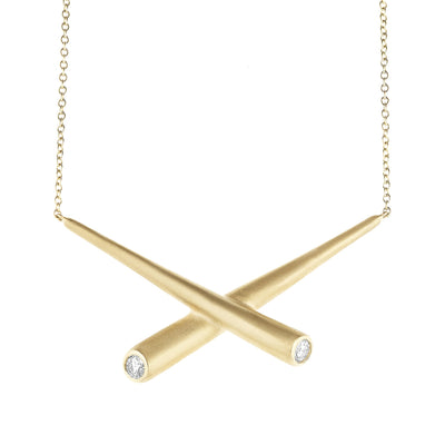 Whirl Cross Bar Pendant