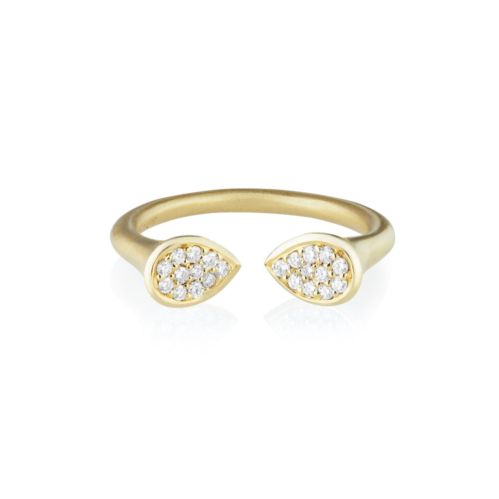 Whirl Clustered Diamond Ring