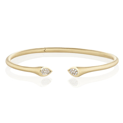 Whirl Clustered Diamond Bangle