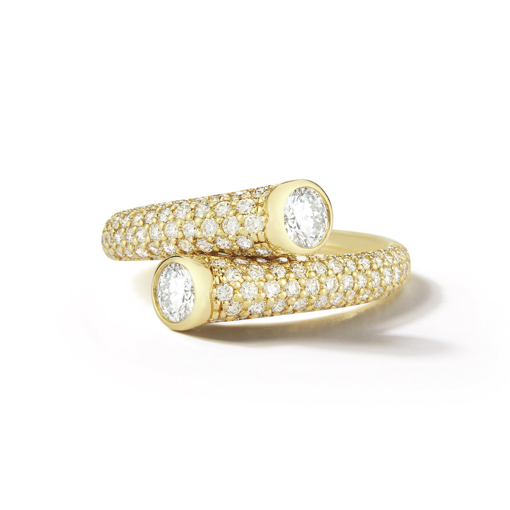 Whirl Pave Diamond Ring