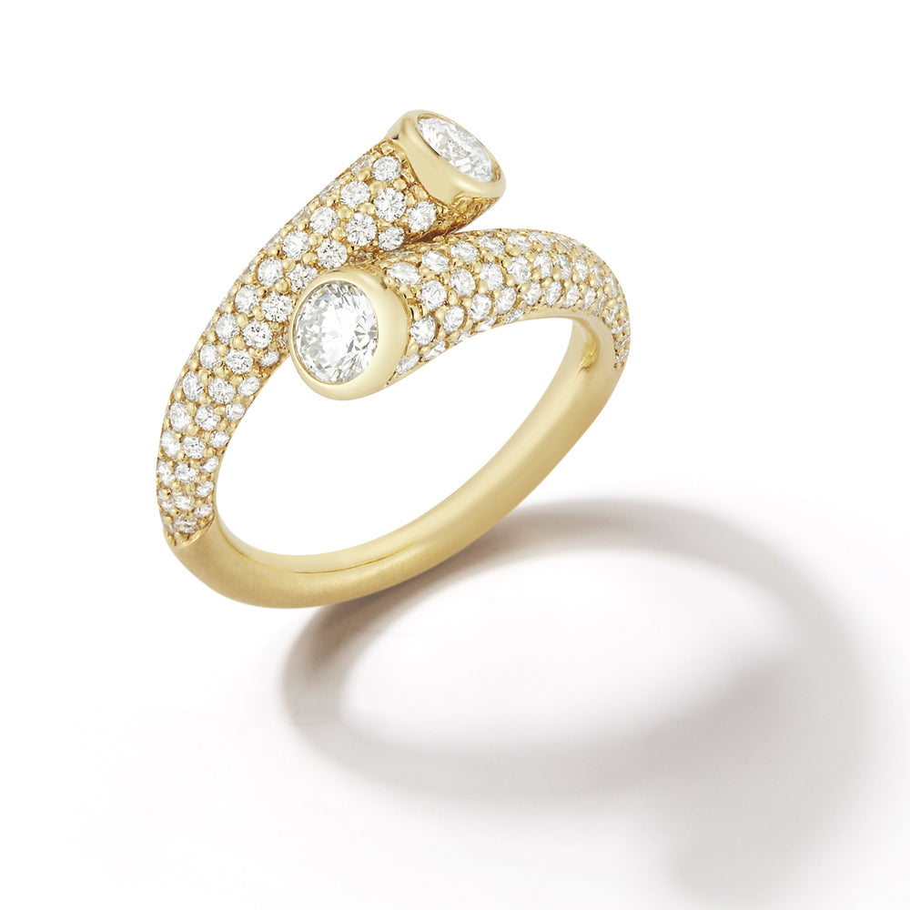 Whirl Pave Diamond Ring