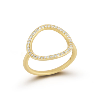 Spiralli Single Diamond Ring