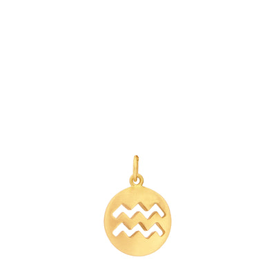 Carelle Aquarius Zodiac Charm Necklace