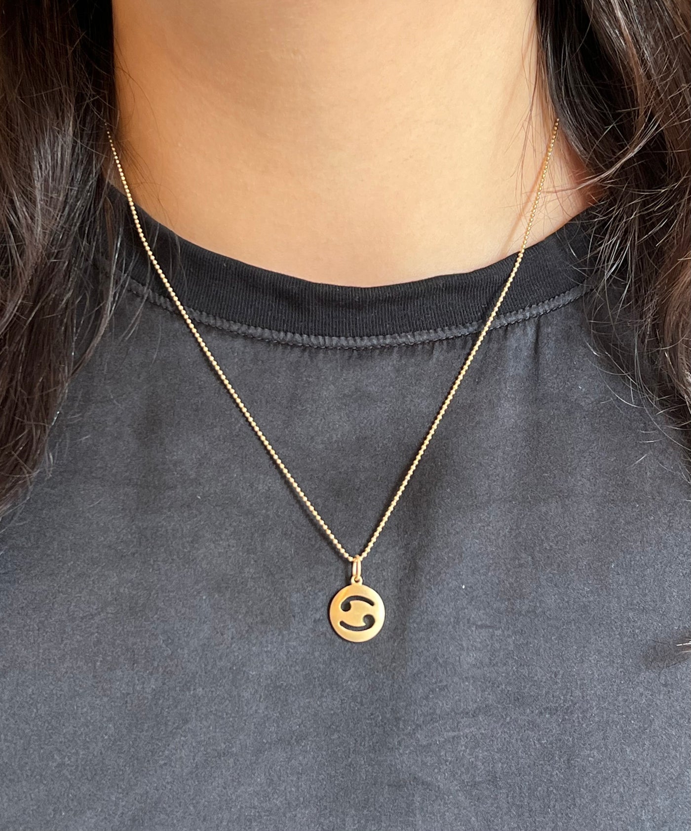 Carelle Cancer Zodiac Charm Necklace
