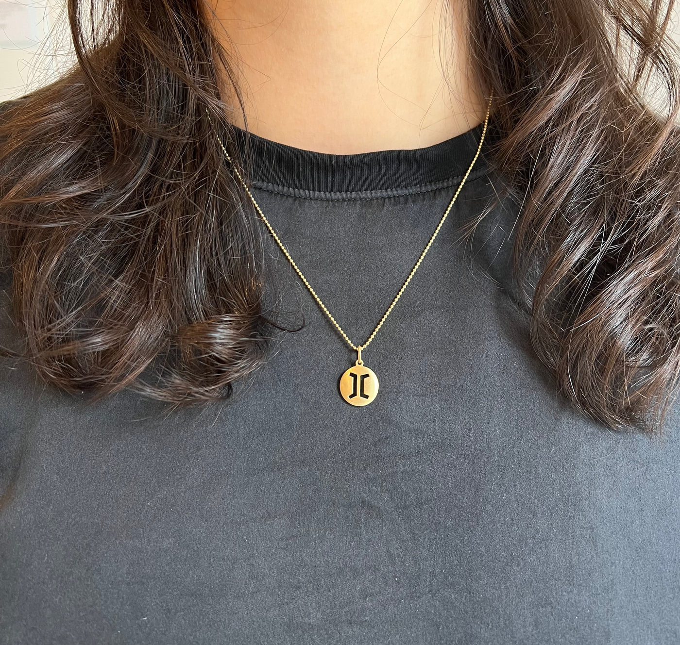 Carelle Gemini Zodiac Charm Necklace