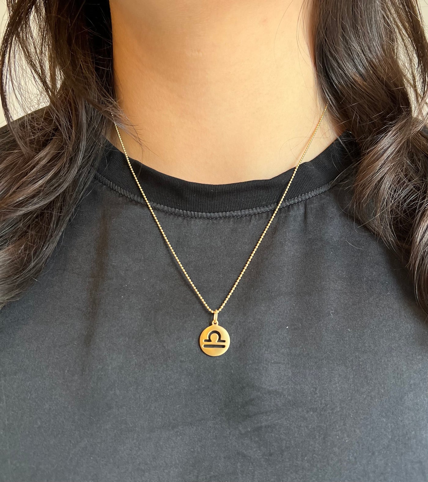 Carelle Libra Zodiac Charm Necklace