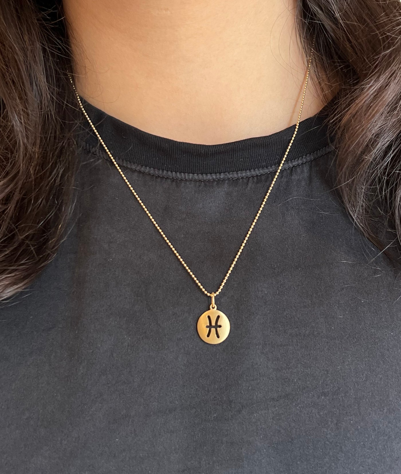 Carelle Pisces Zodiac Charm Necklace