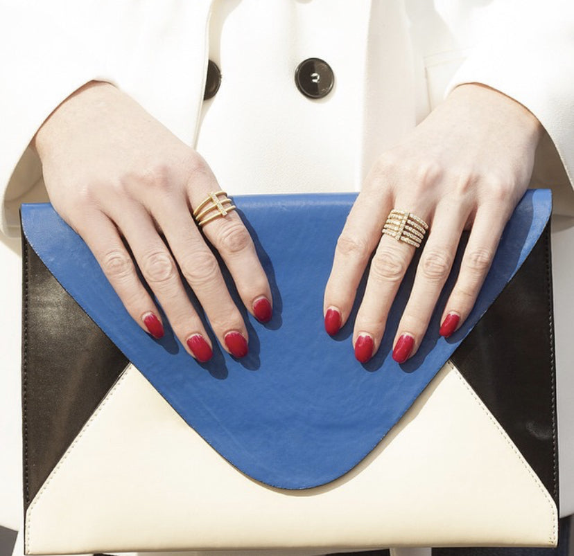 Moderne Trio Ring in White Gold