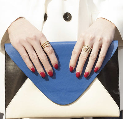 Moderne Trio Ring in White Gold