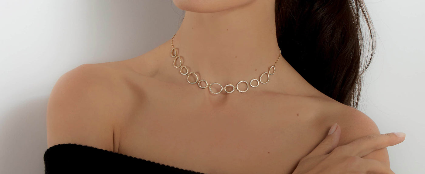 Spiralli Diamond Choker Necklace