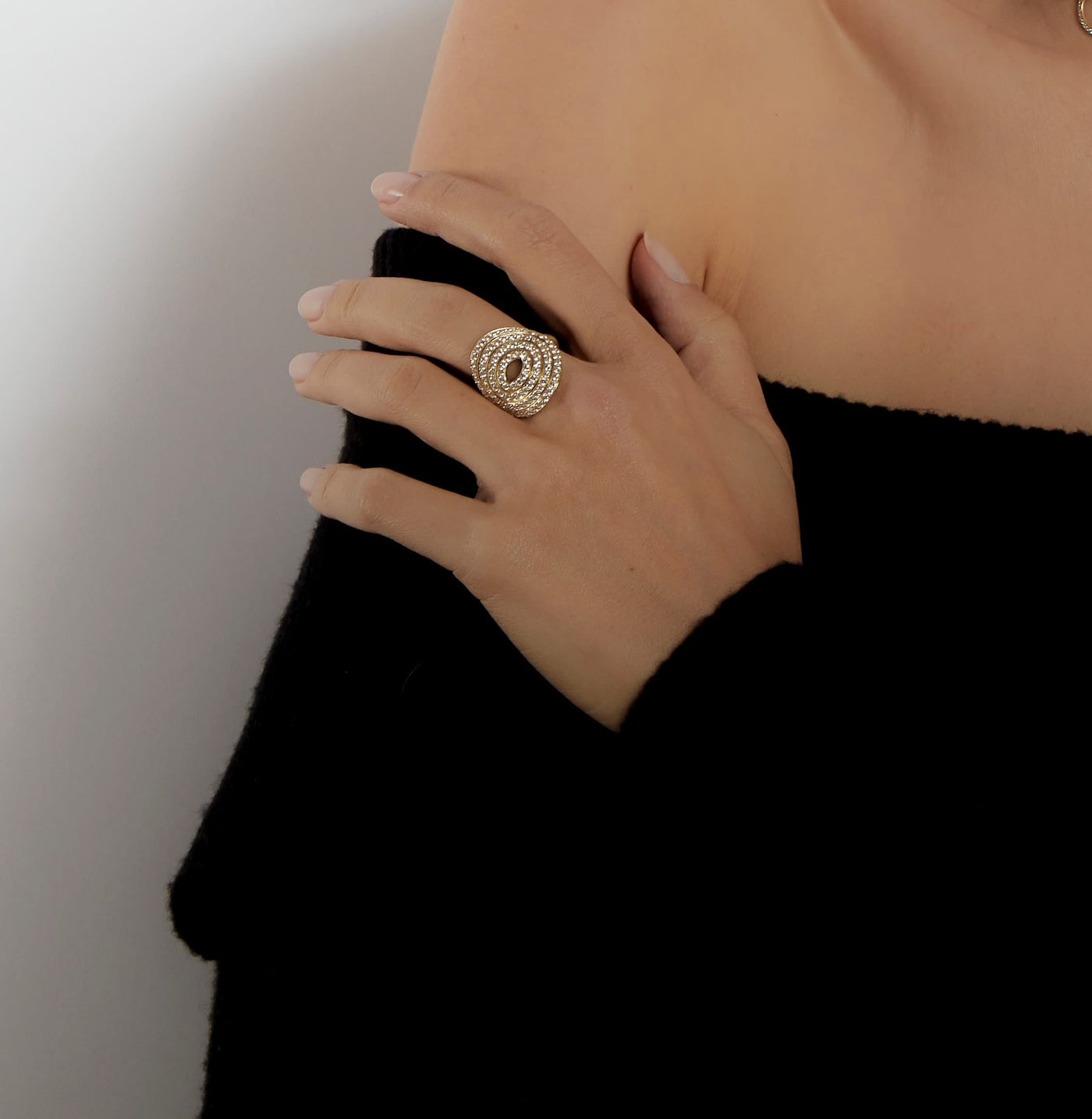 Spiralli Jumbo Diamond Ring