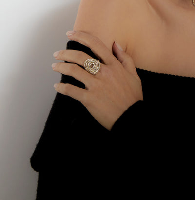 Spiralli Jumbo Diamond Ring
