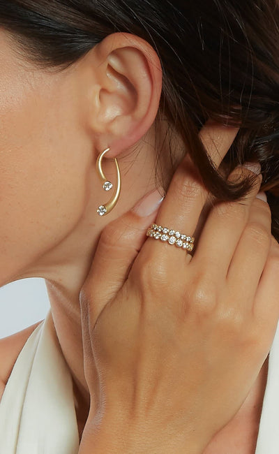 Whirl Diamond Earrings