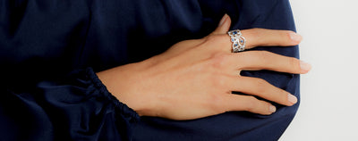 Florette Blue Sapphire Band