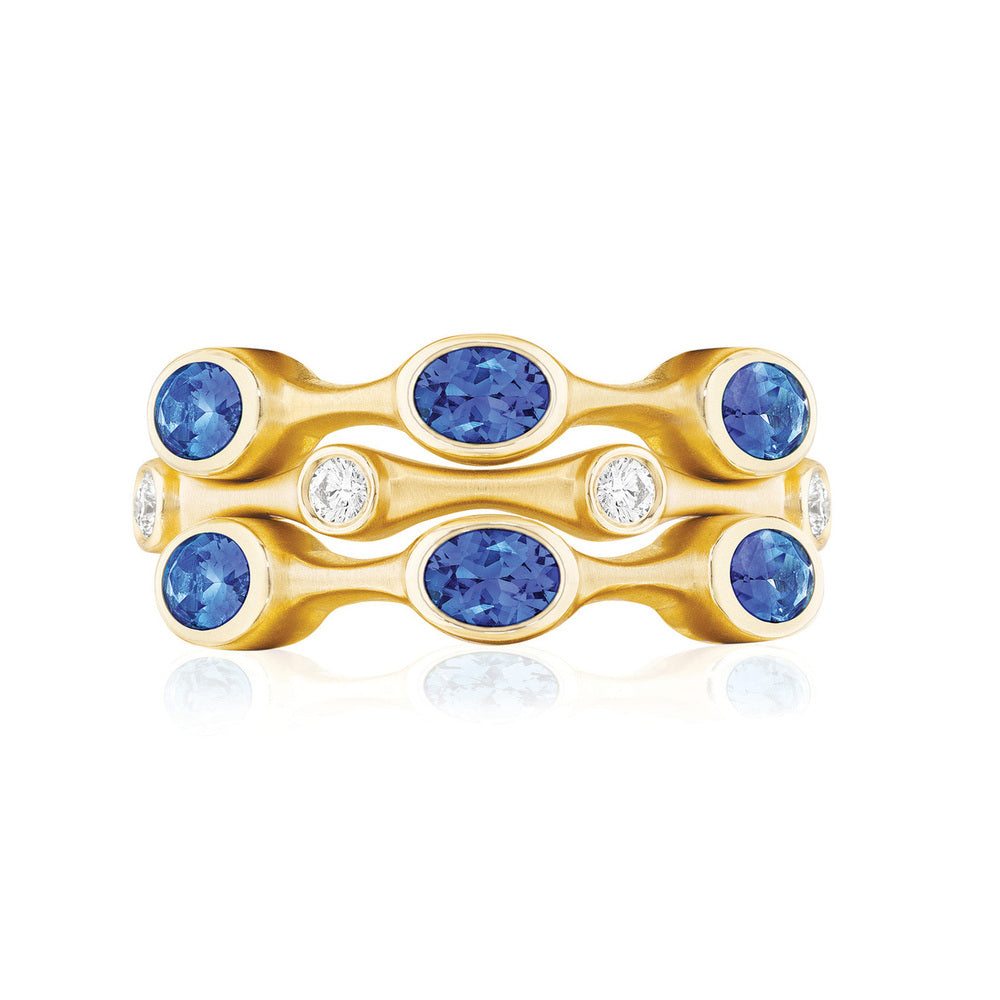 Tanzanite Oval Stack Ring